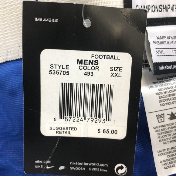 Nike Team Defender Football Pants 'Blue' Size 535705-493 - Picture 10 of 10